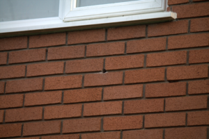 Finished look once Cavity Wall Insulation is put in.